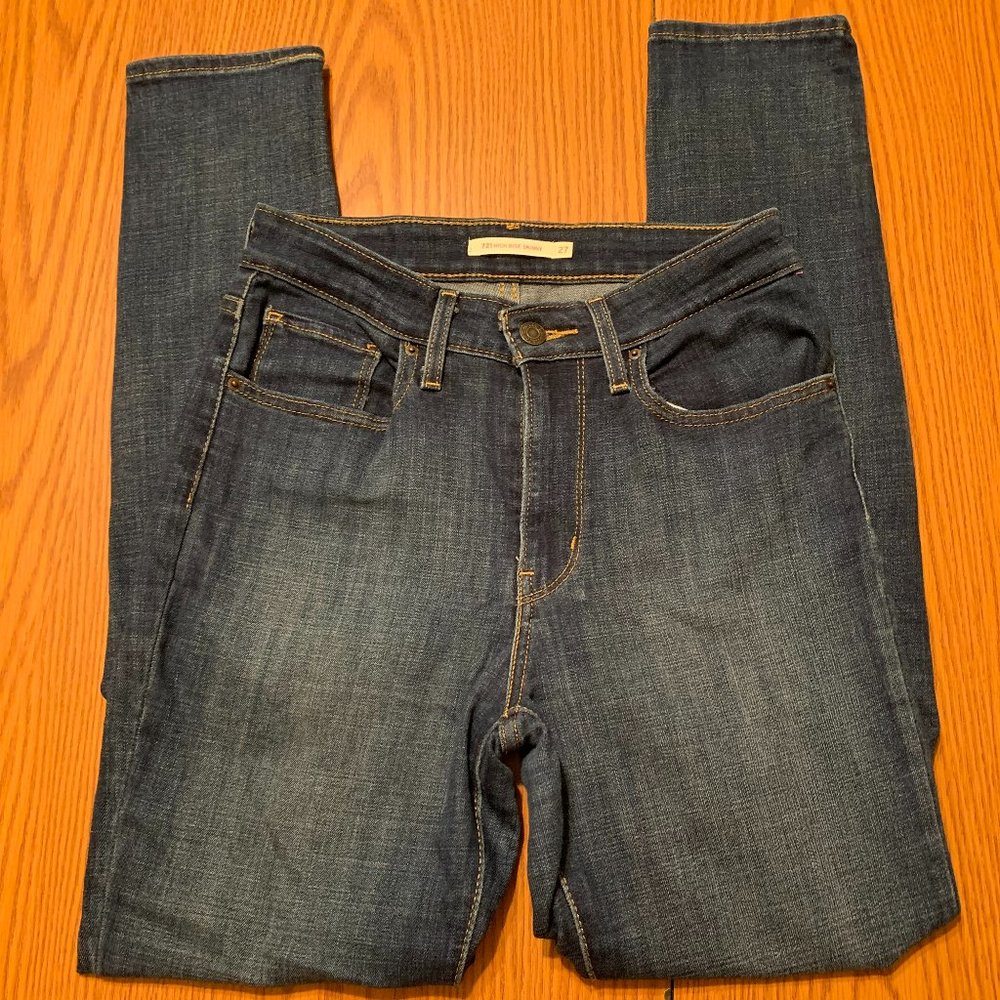 Levi's 721 High Rise Skinny Jeans - Size 27